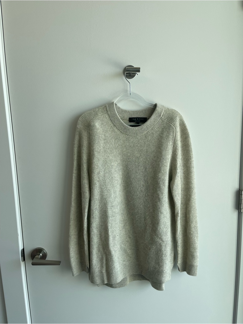 rag & bone Crewneck Sweater Cashmere Light Grey